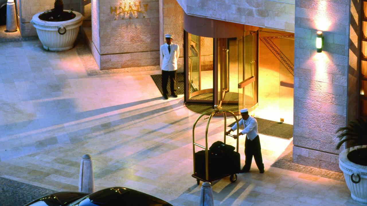Enterance by Night exterior