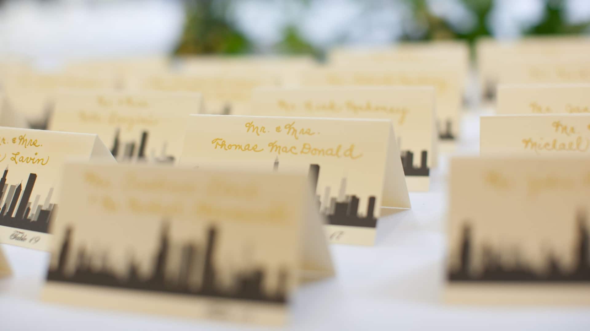 Hyatt Regency Chicago Wedding Detail