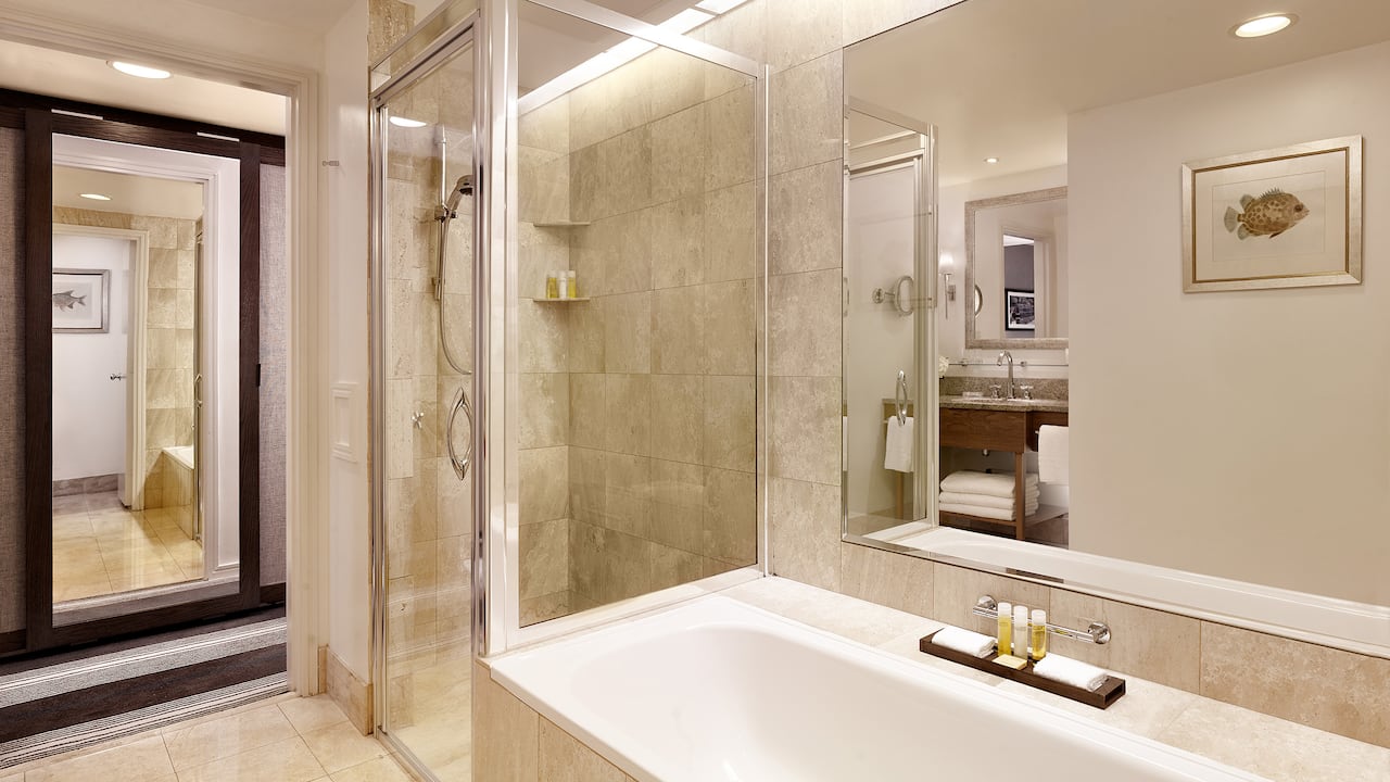 Bedroom in Hyatt Regency Birmingham suite