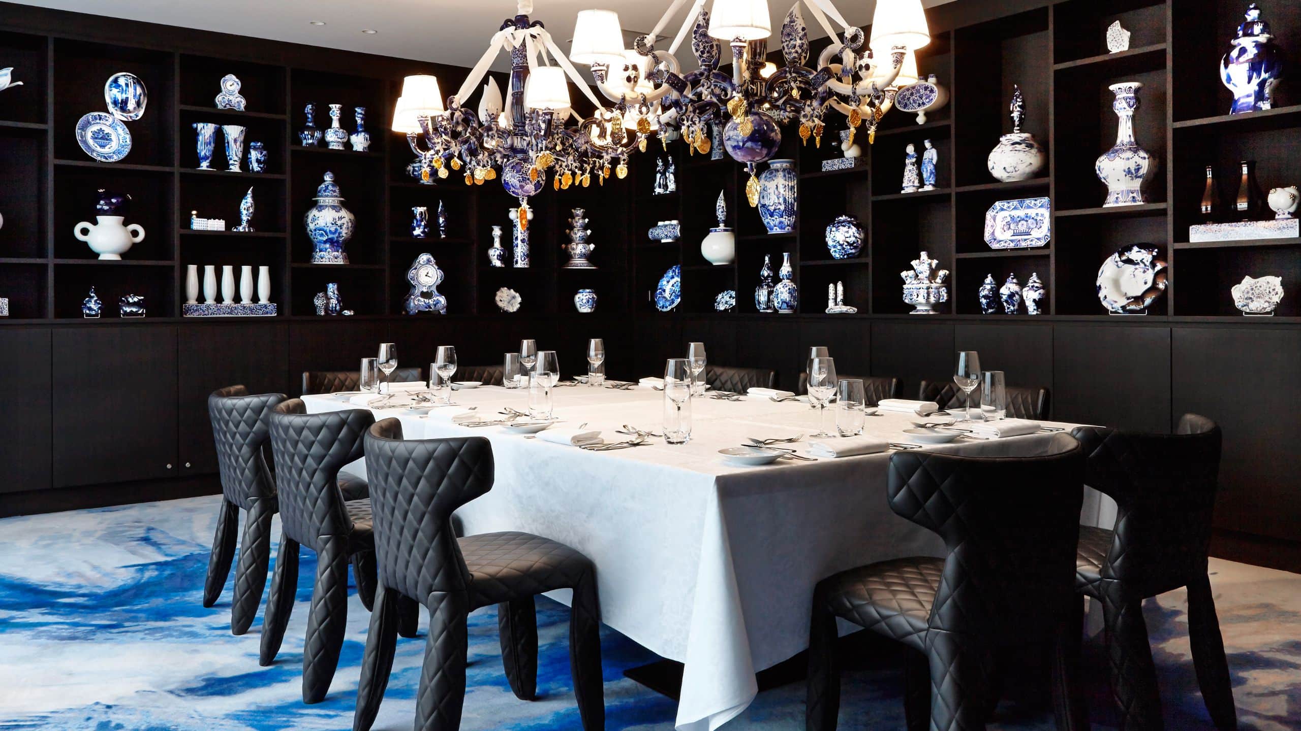 Andaz Amsterdam Prinsengracht Delft Blue Room Dinner