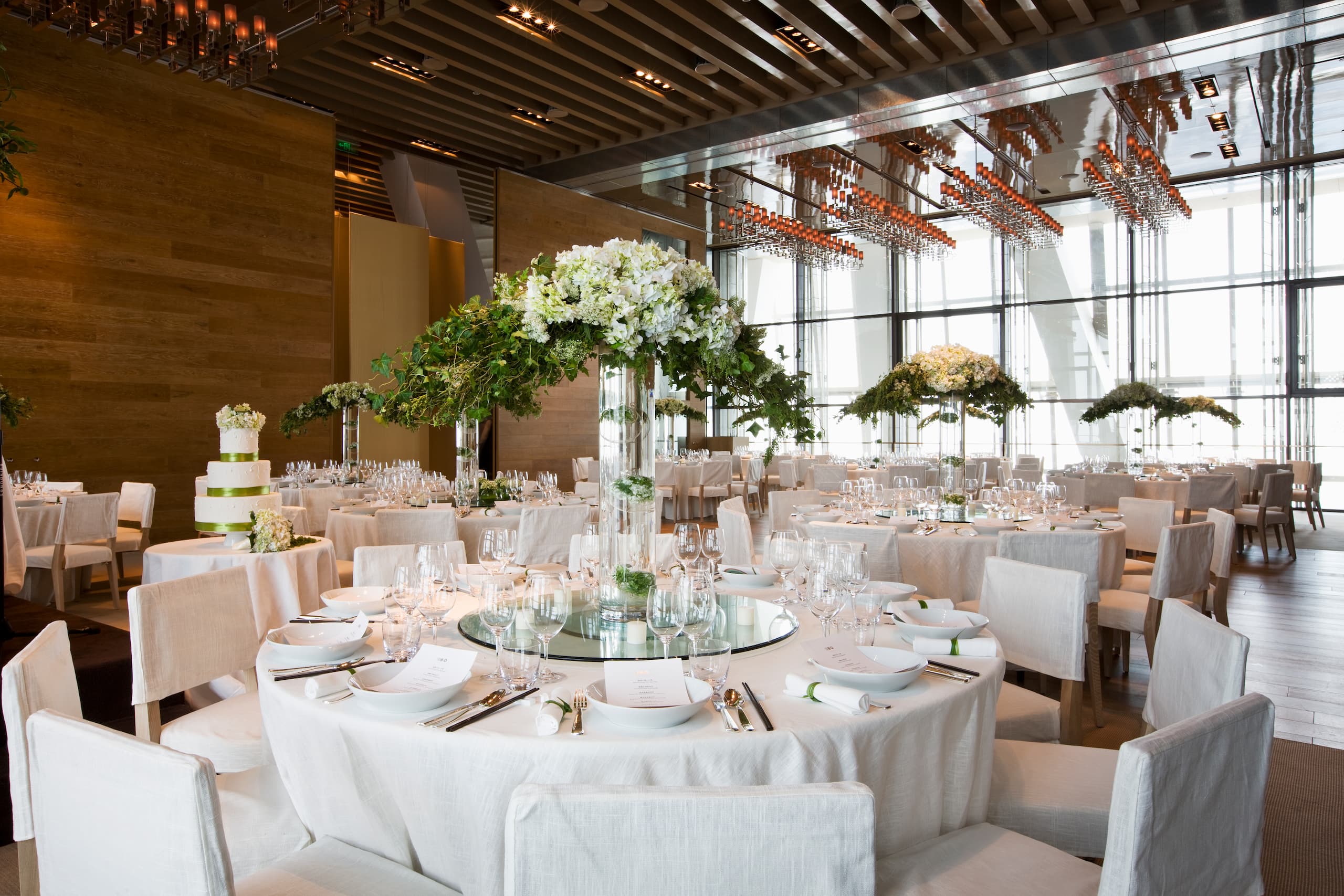 Park Hyatt Shanghai Wedding Western Set Up on 93F