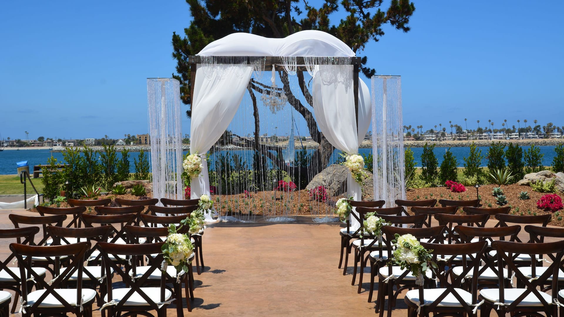 2 of 3 Hyatt Regency Mission Bay Spa and Marina Wedding Setup