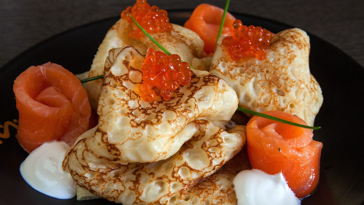 Blini With Salmon