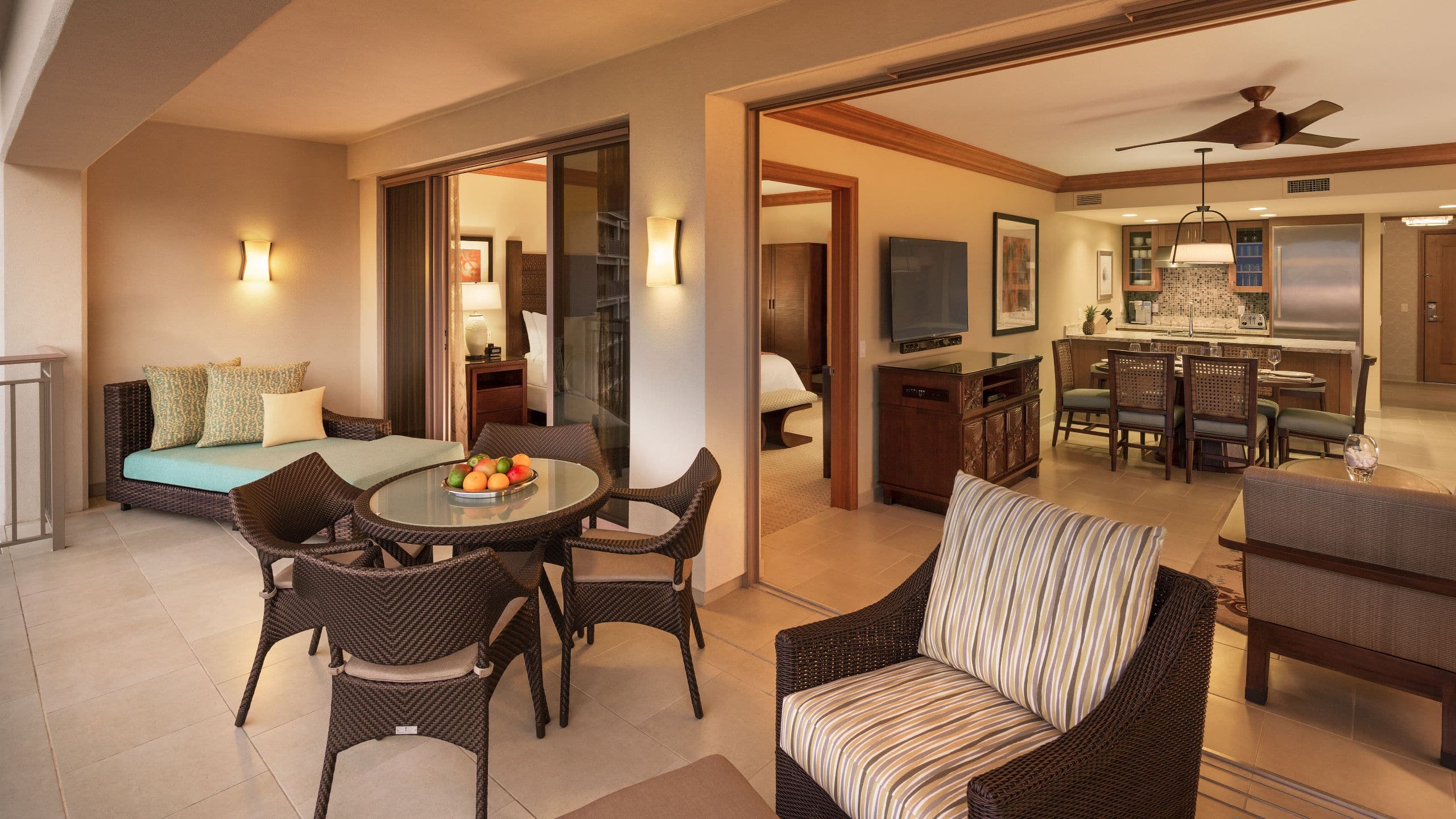 2 of 4 Hyatt Residence Club Maui, Kāʻanapali Beach 2BD Lanai into Living