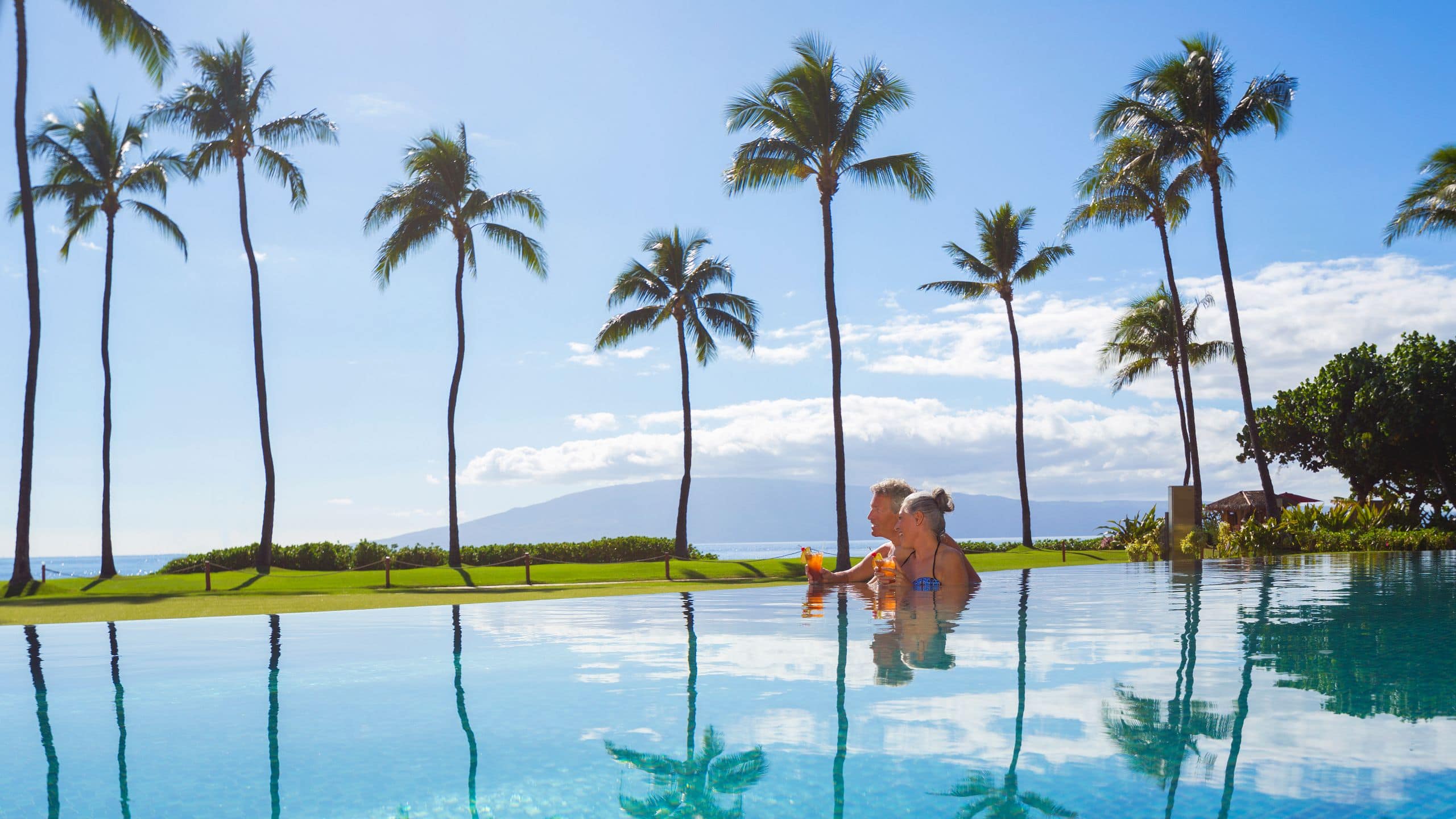 Hyatt Residence Club Maui, Kāʻanapali Beach Adult Pool Older Couple