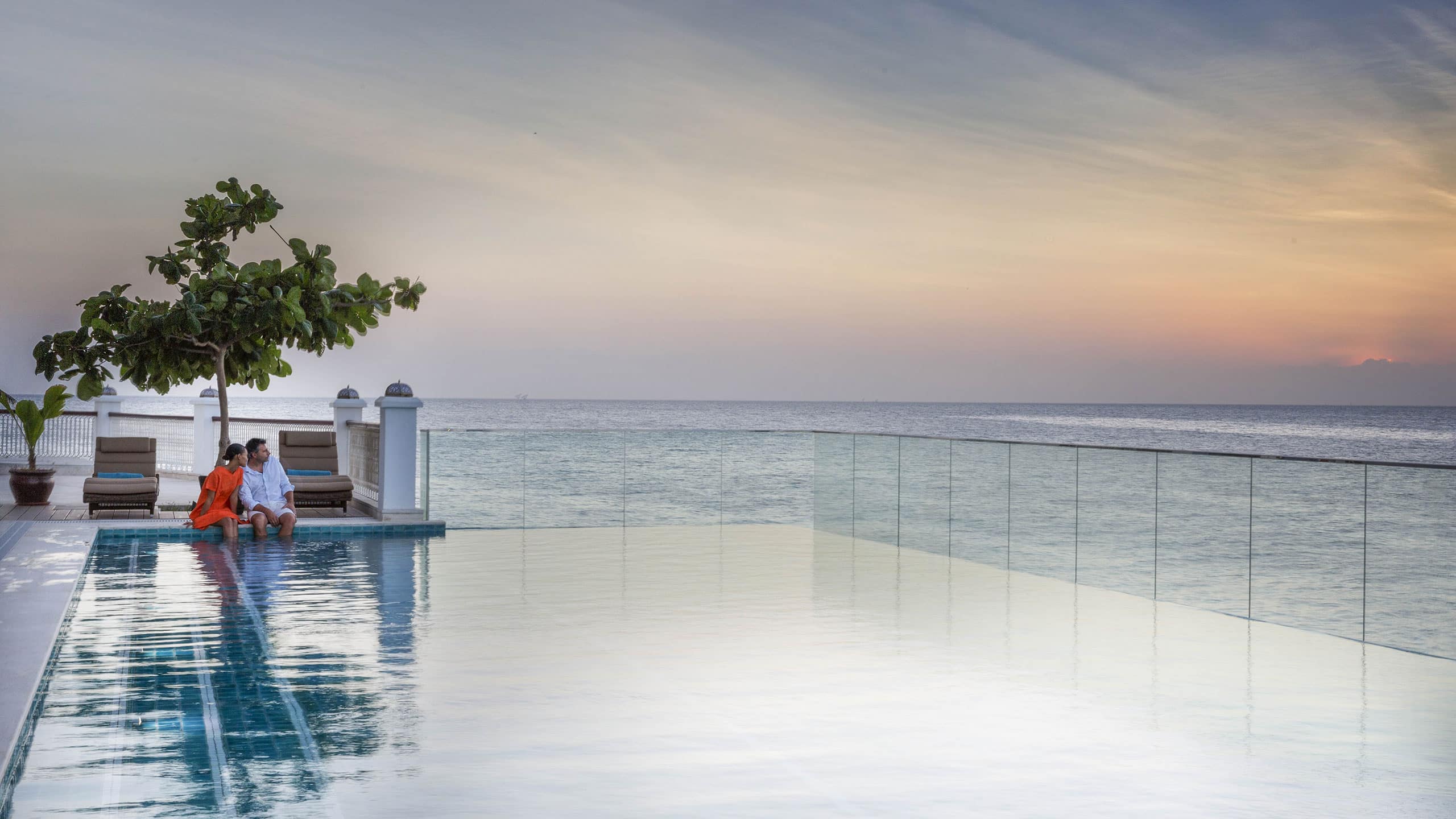 3 of 3 Park Hyatt Zanzibar Couple in Pool