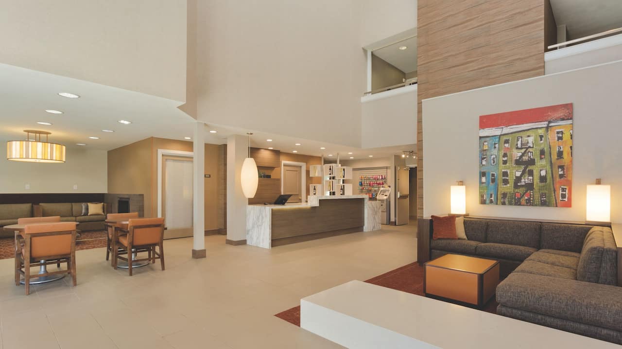 Lobby Seating Area and Front Desk