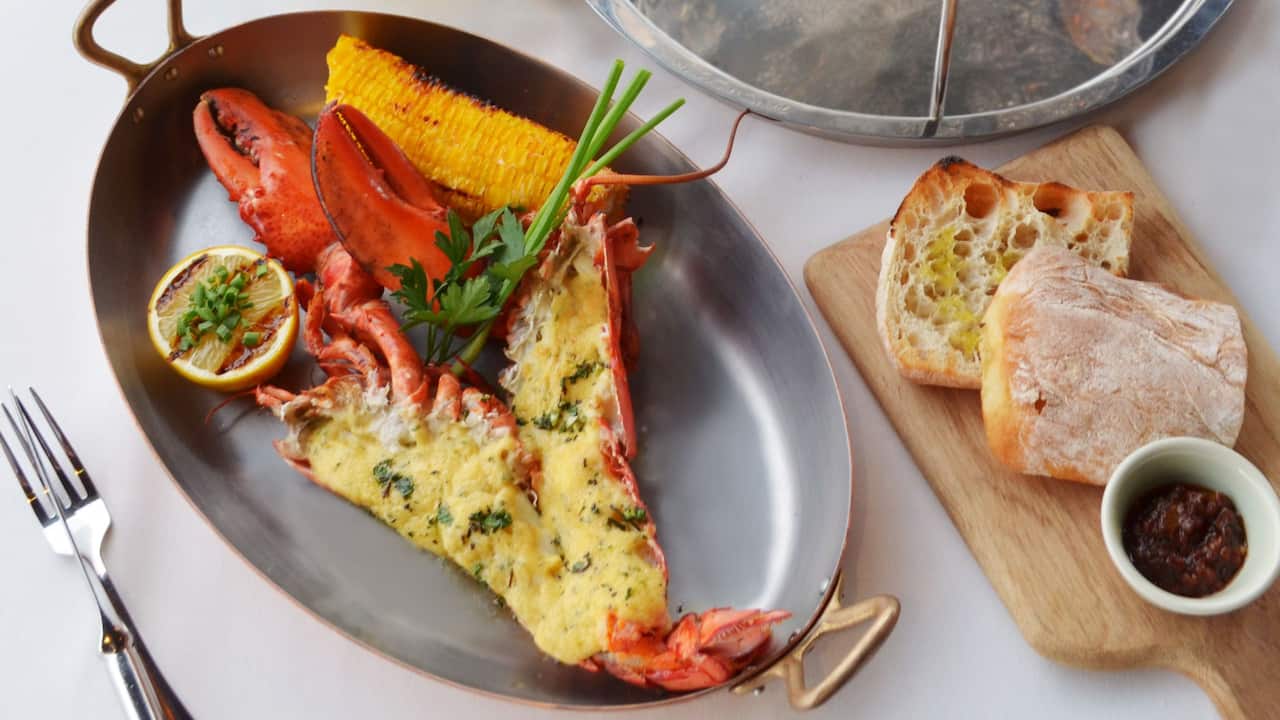 Sunset Grill - lobster and oysters