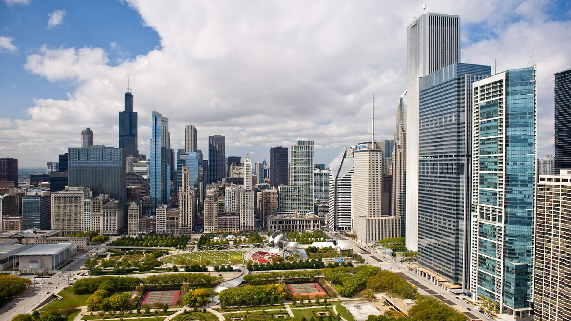 Hyatt Place Chicago/Downtown-The Loop Aerial Millennium Park