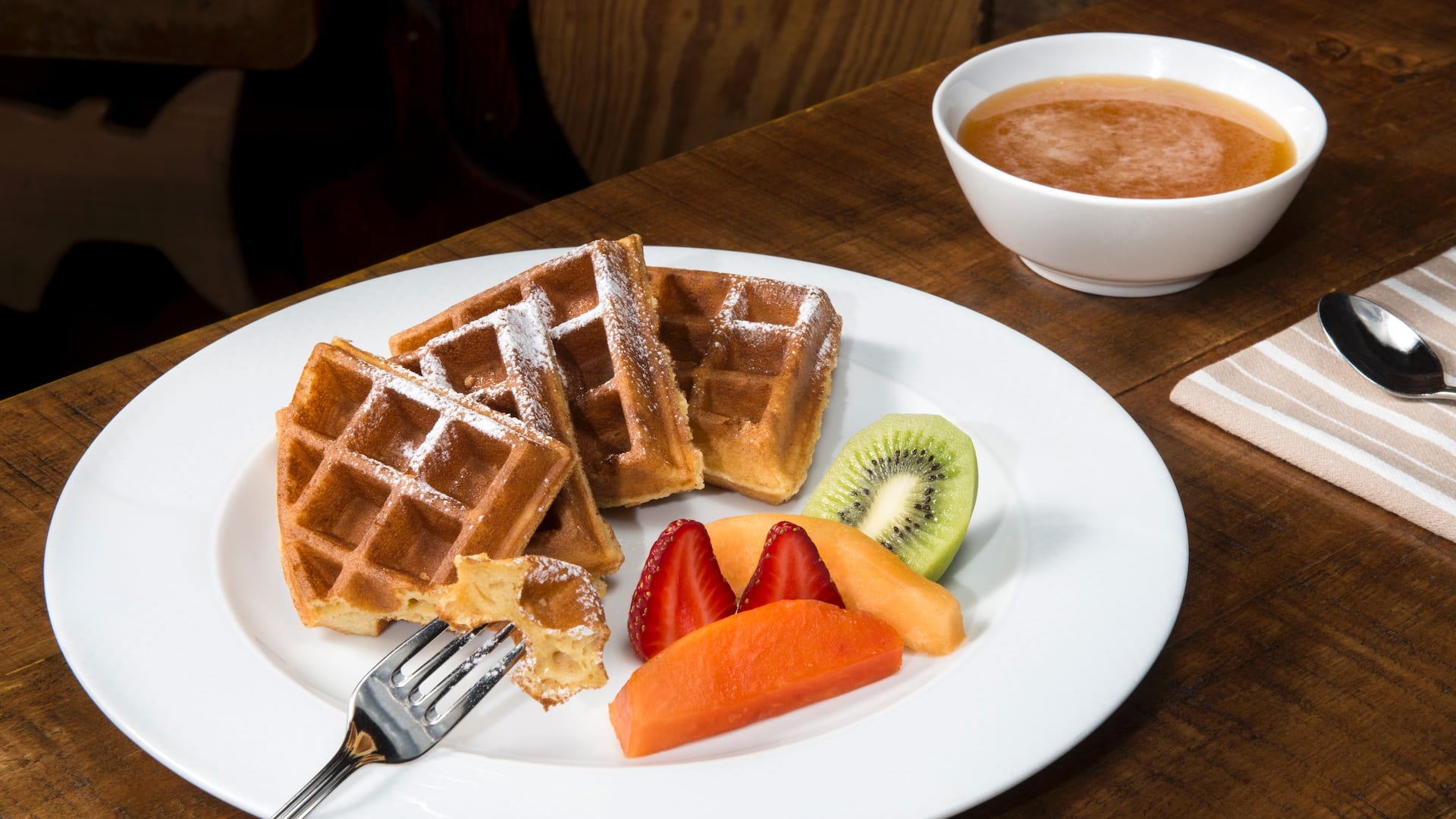 Hyatt Regency Merida Waffles with Fresh Fruit