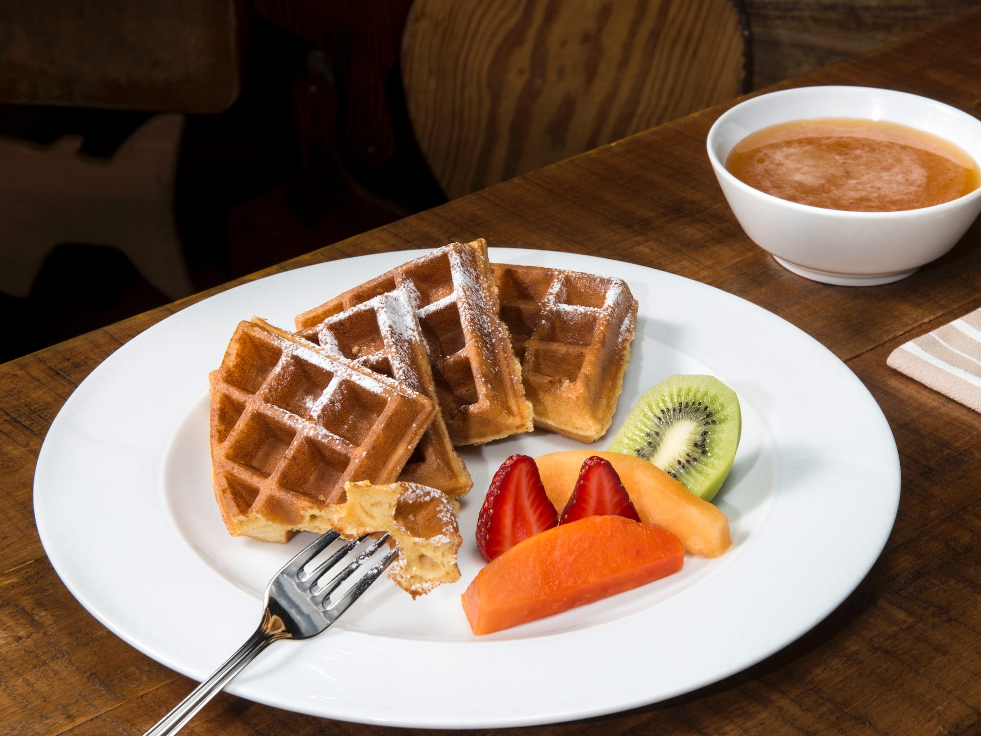 Hyatt Regency Merida Waffles with Fresh Fruit