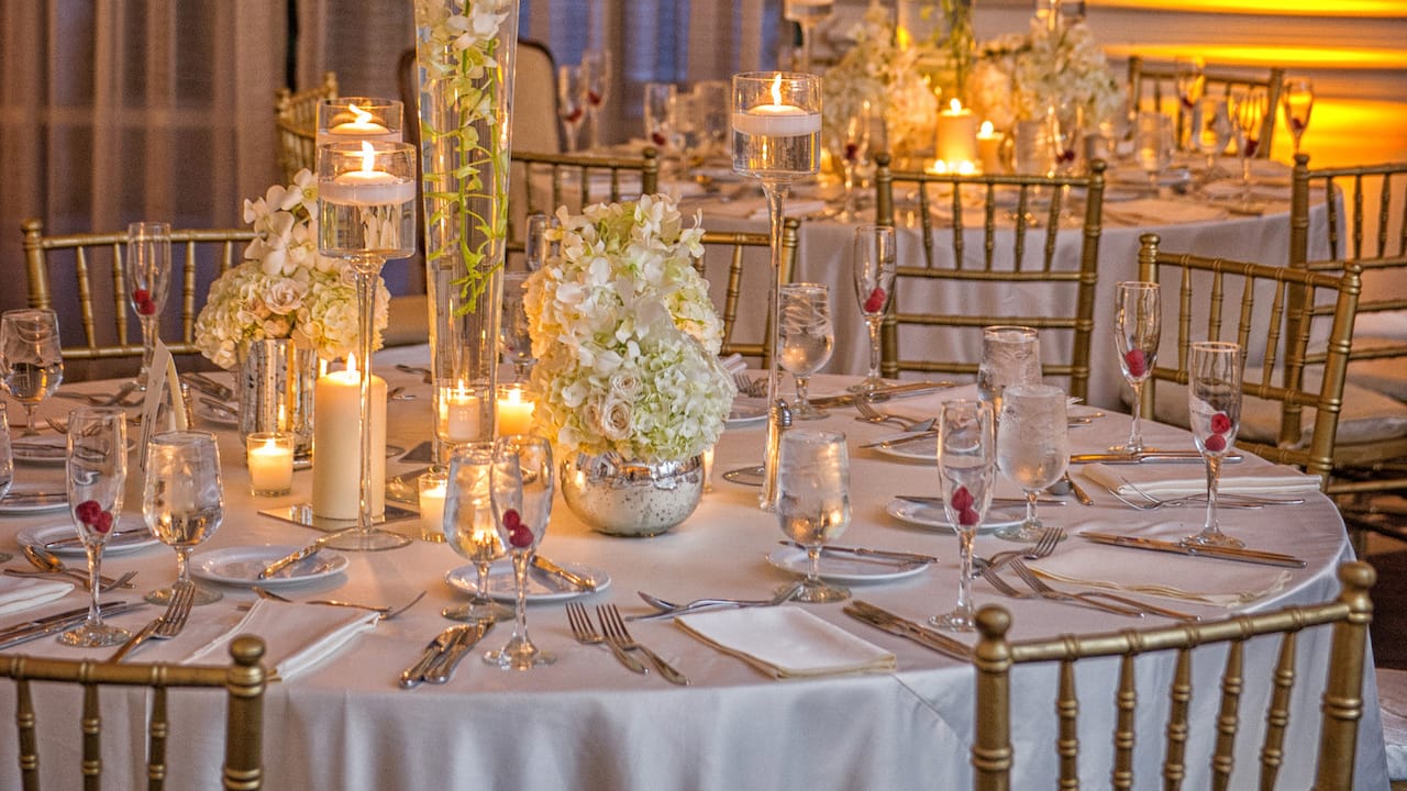 Wedding Table Details Hyatt Regency Coral Gables