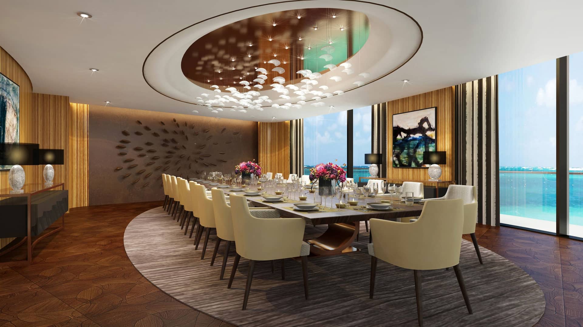 Royal suite dining room 