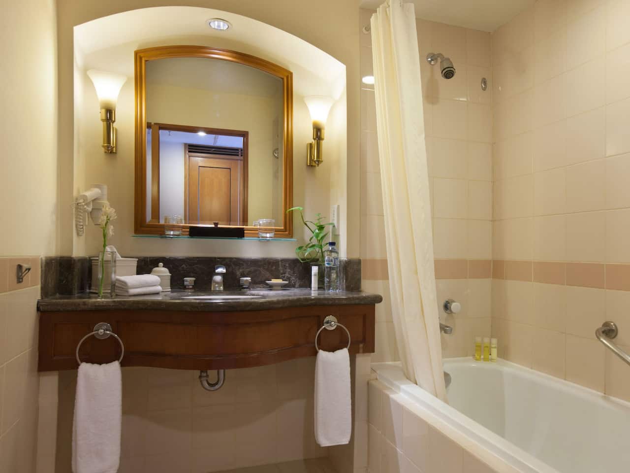 bathroom sink and mirror