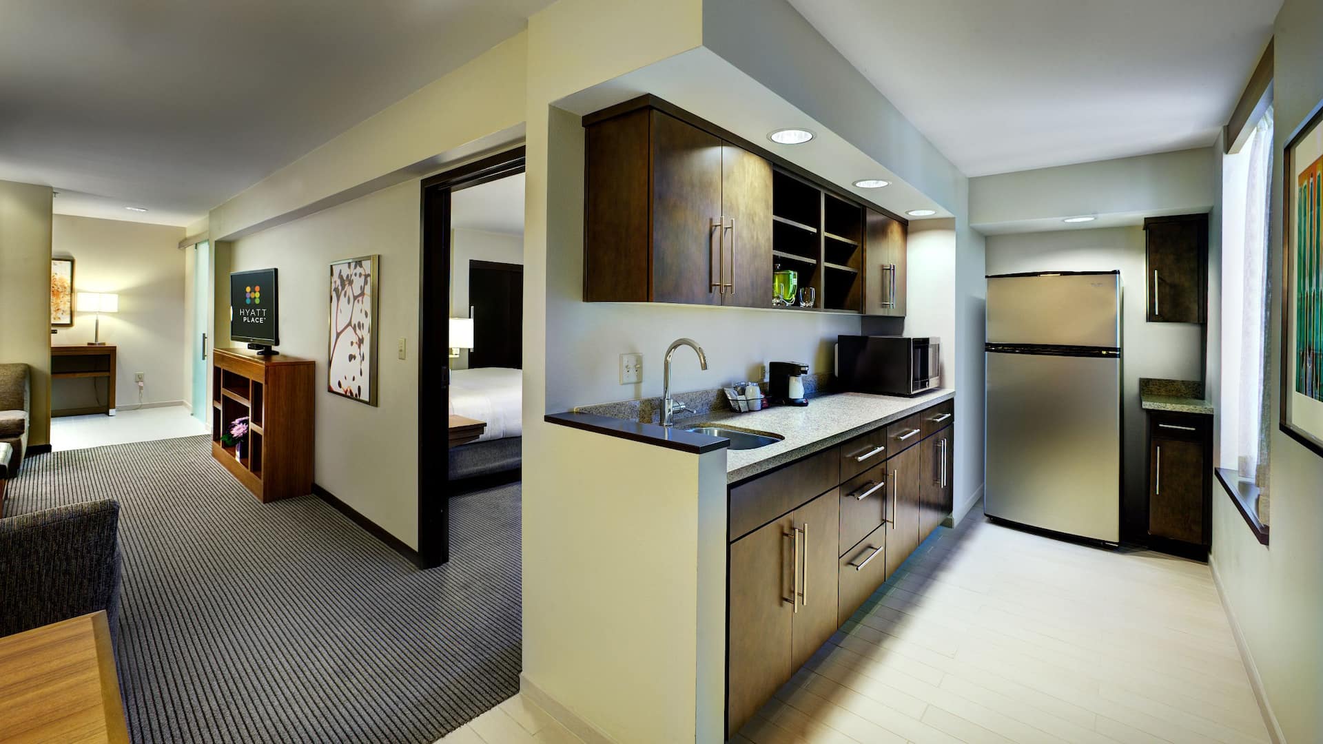Hyatt Place UC Davis Suite Kitchen