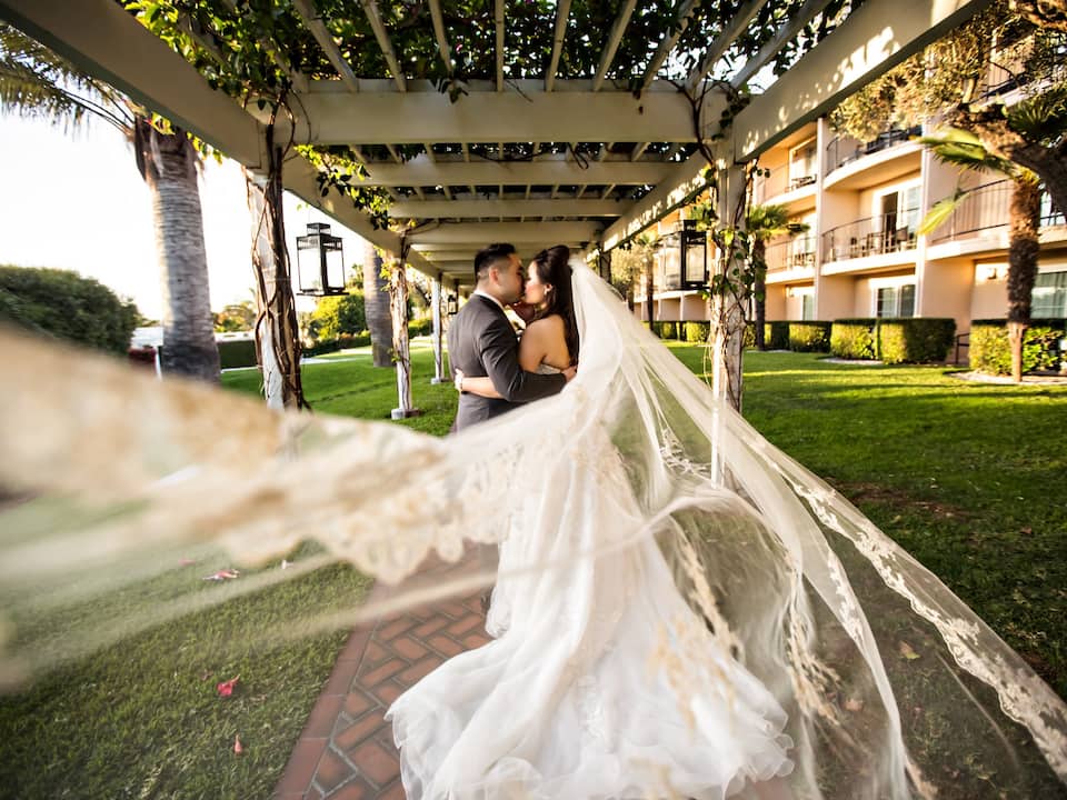 Hyatt Regency Newport Beach Bride and groom
