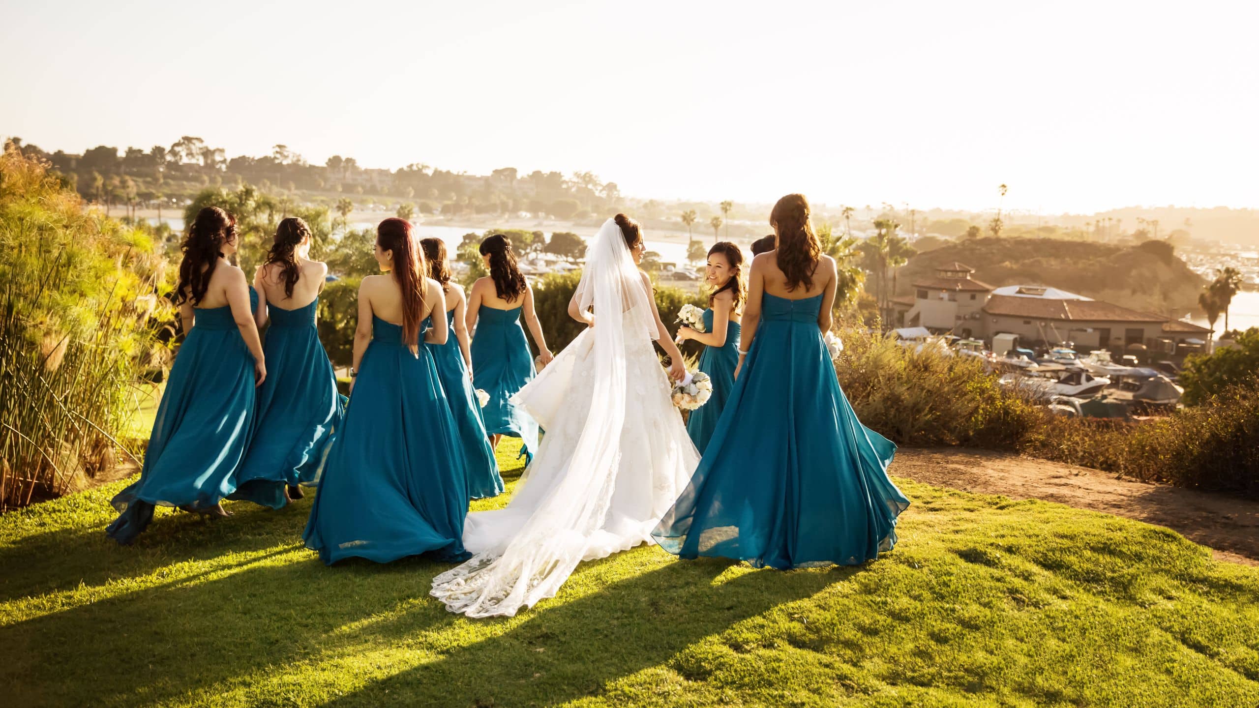 Hyatt Regency Newport Beach Wedding Bridesmaids