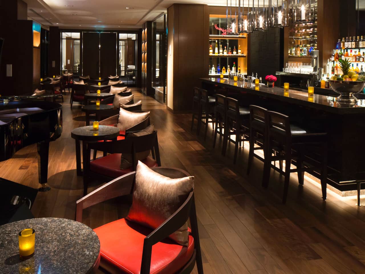 the bar