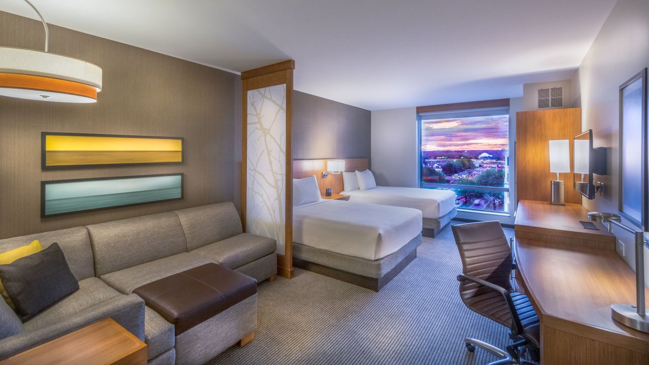 Centrally Located National Mall Hotel In Washington Dc Hyatt Place Double Queen Room Jefferson