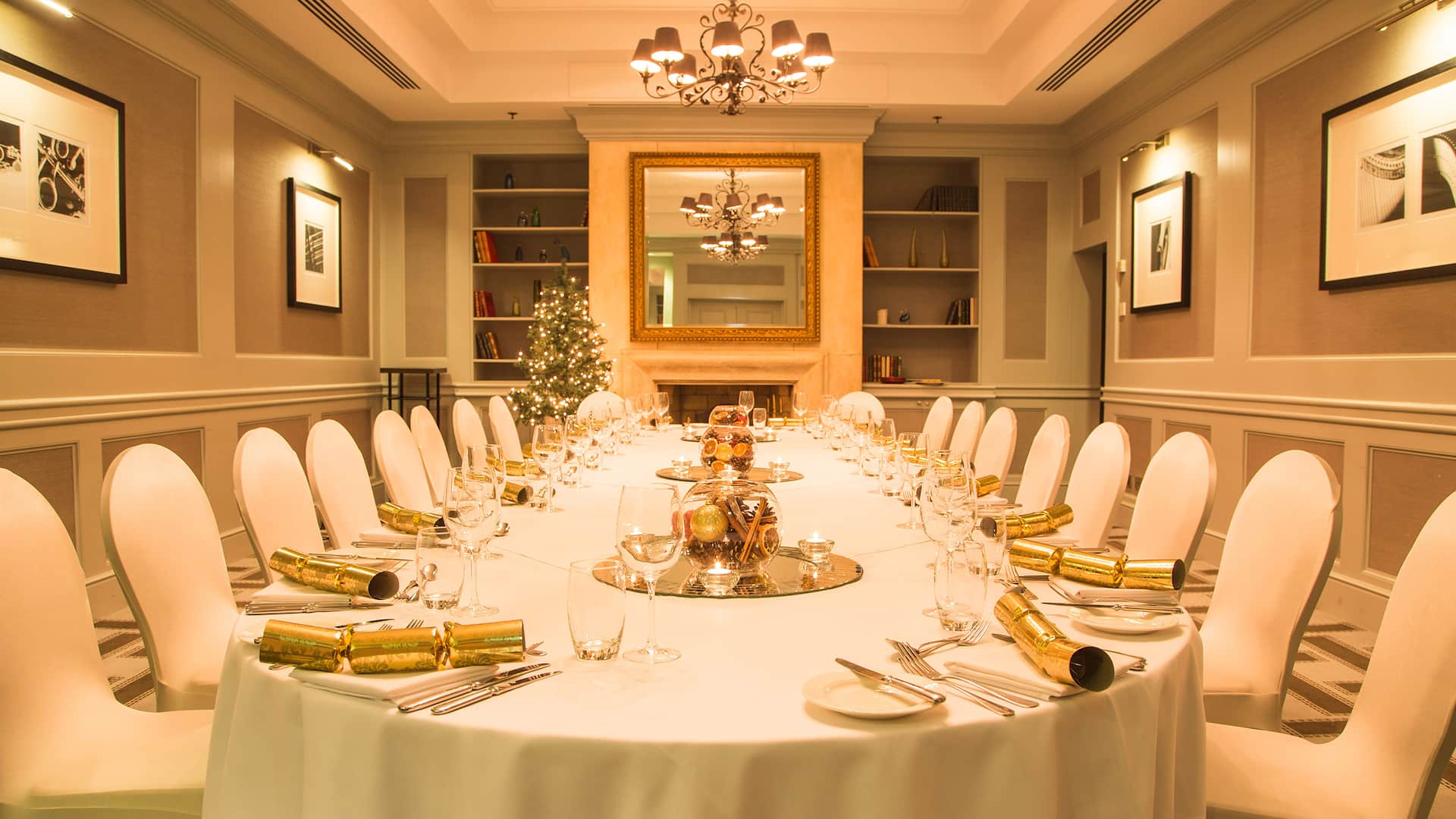 2 of 3 Hyatt Regency Birmingham Drawing Room Festive Set Up