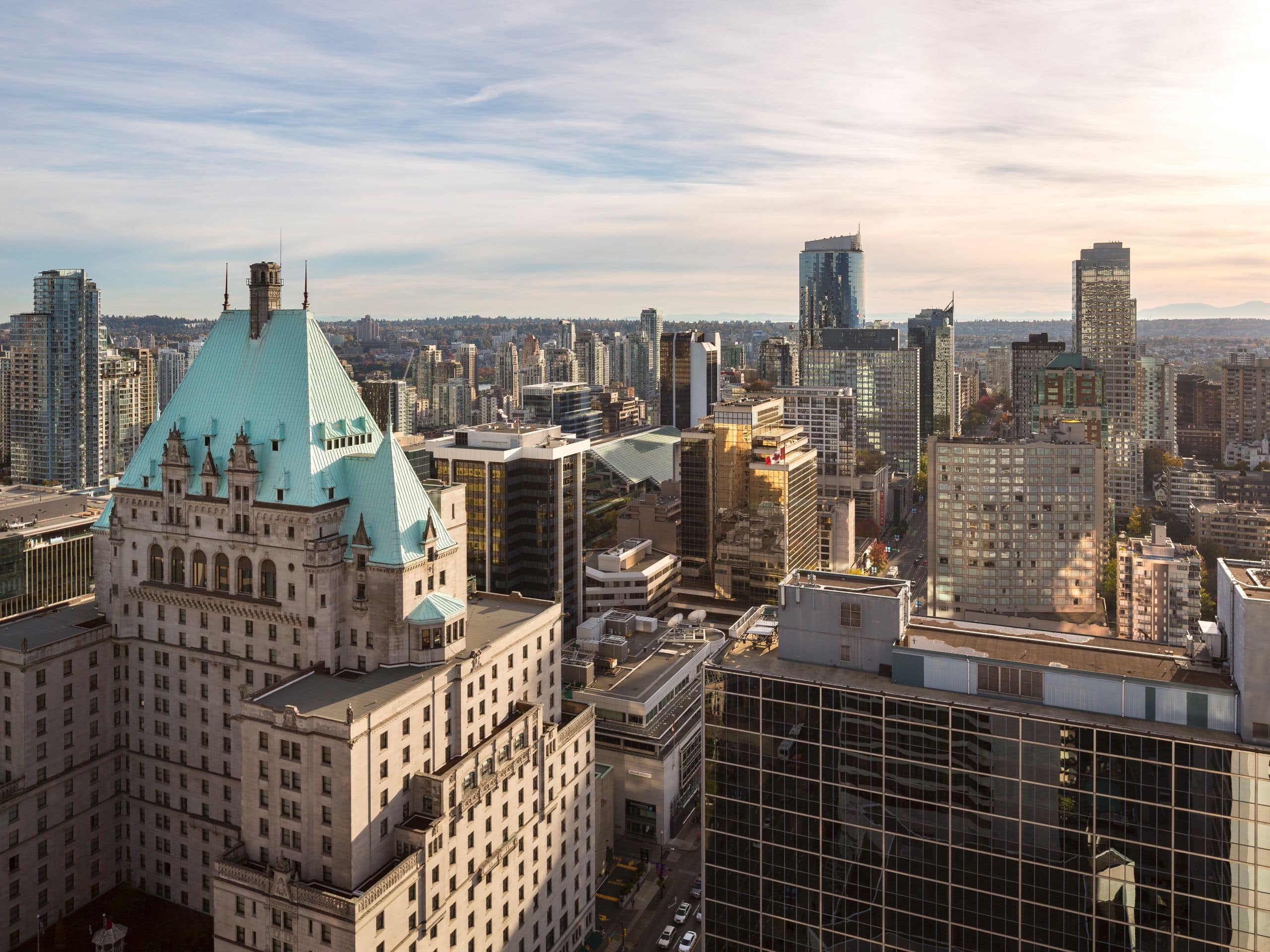 Daytime view of the downtown Vancouver skyline