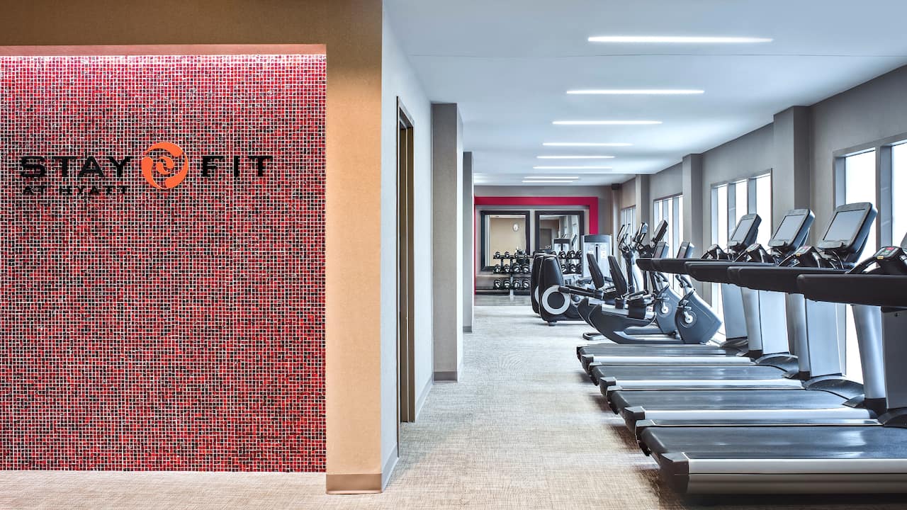 Fitness Center with cardio equipment at Hyatt Regency Greenwich