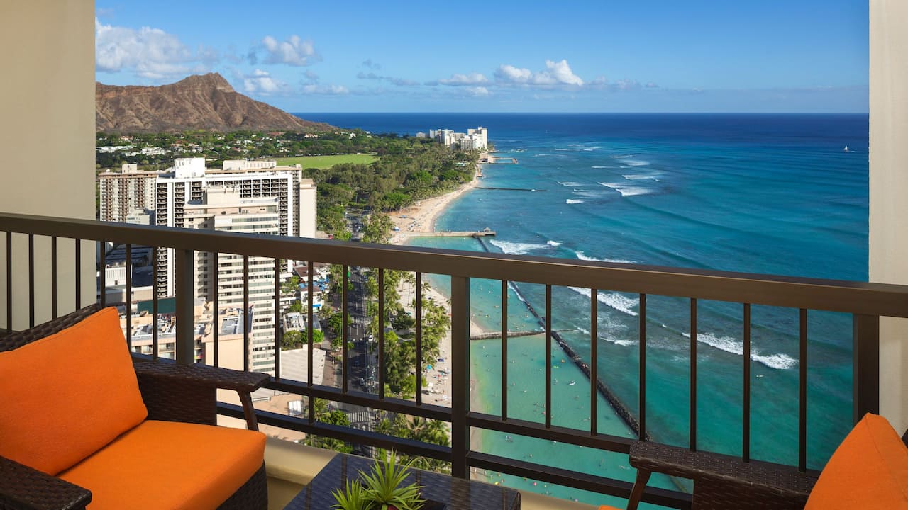 Presidential Suite balcony with an ocean view