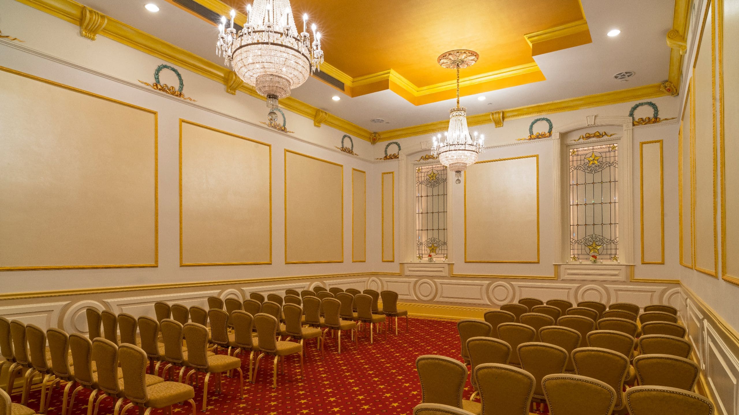 2 of 2 The Driskill Crystal Room Theatre Setup