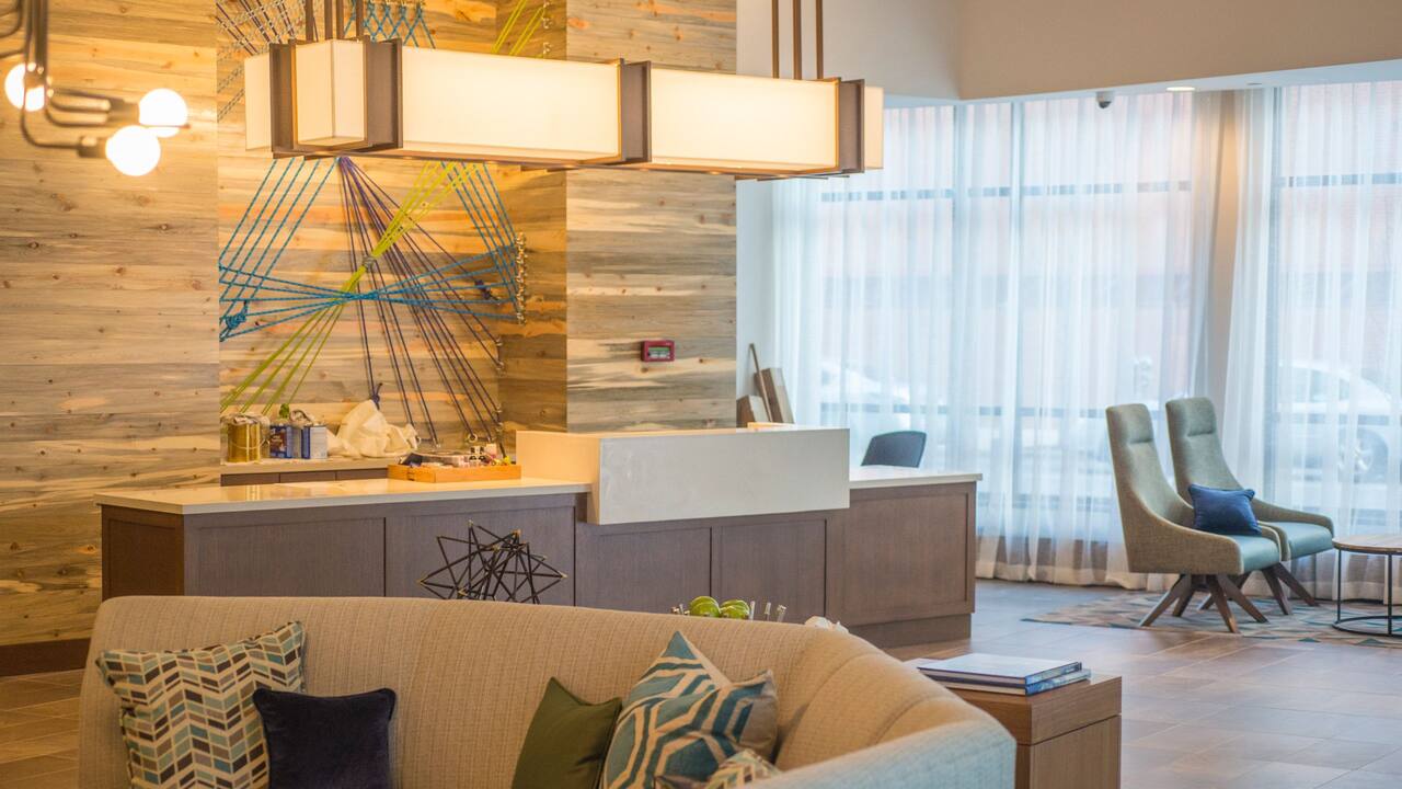 Front desk and lobby seating