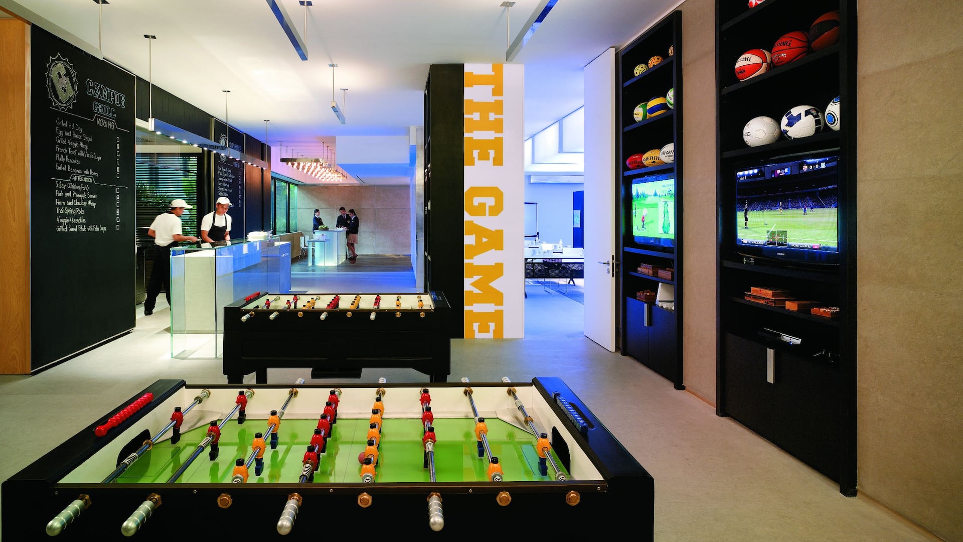 6 of 8 Campus game room