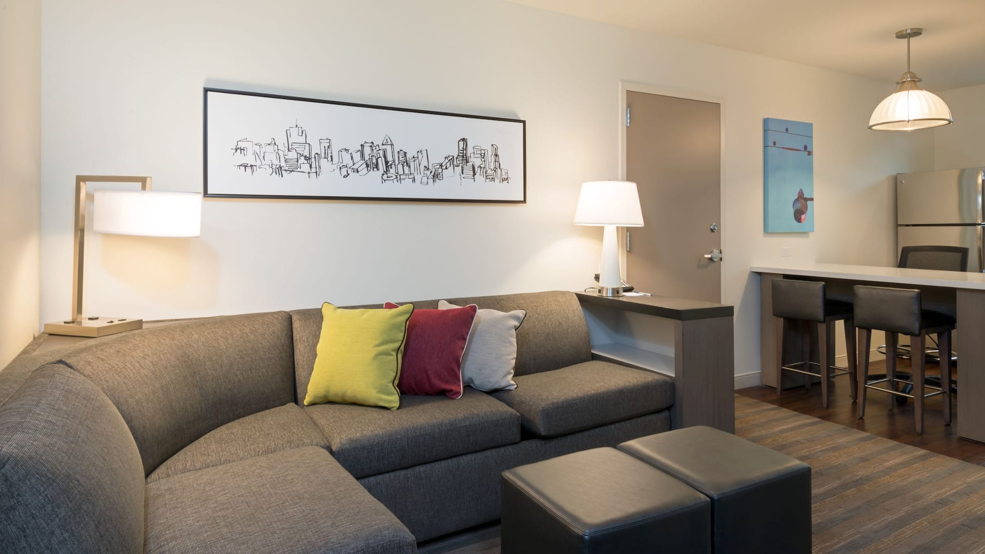 2/4 Hyatt House Denver/Downtown One Bedroom Suite Living Area 600