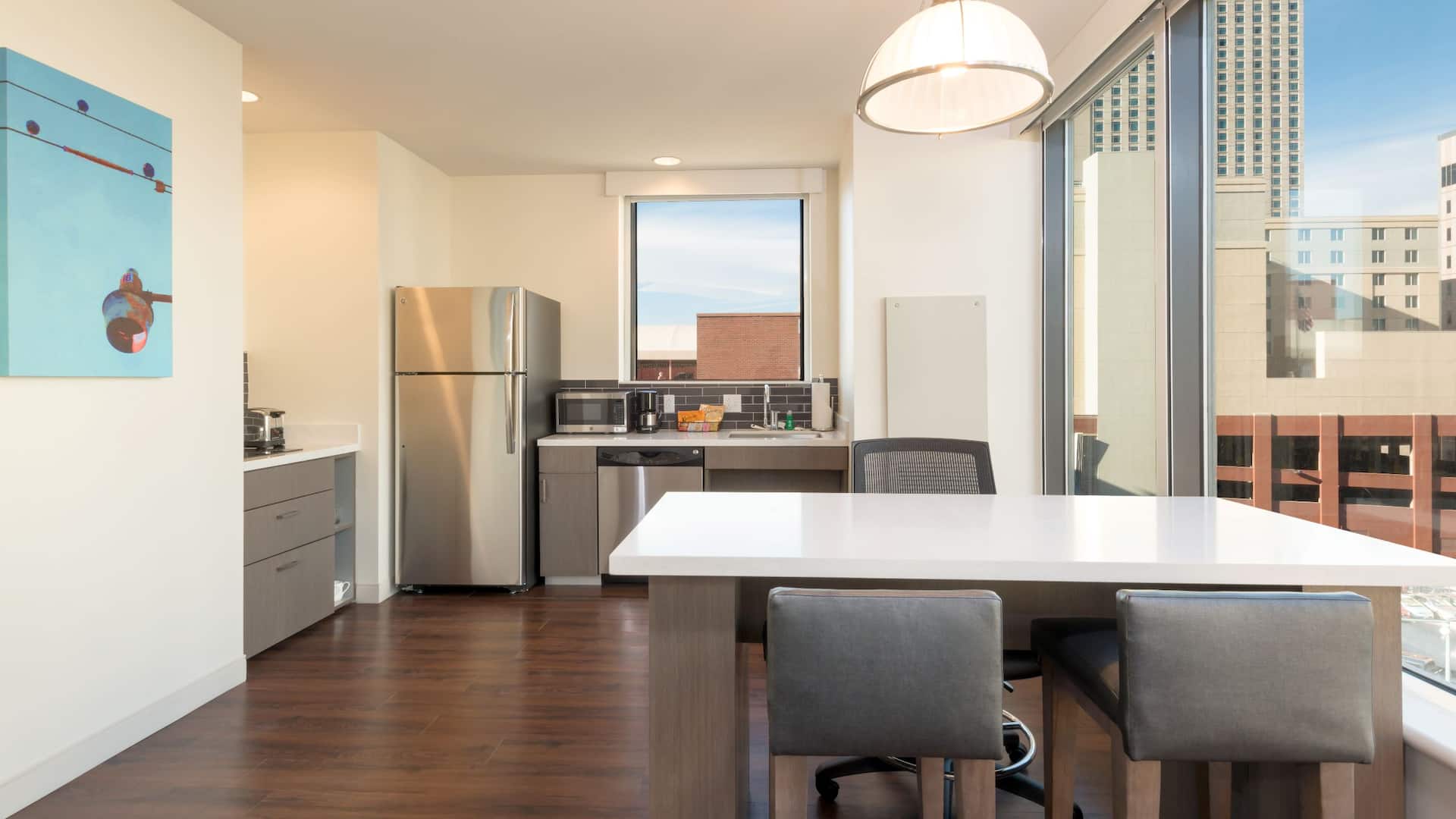 Hyatt House Denver/Downtown Accessible One Bedroom Suite Kitchen 610