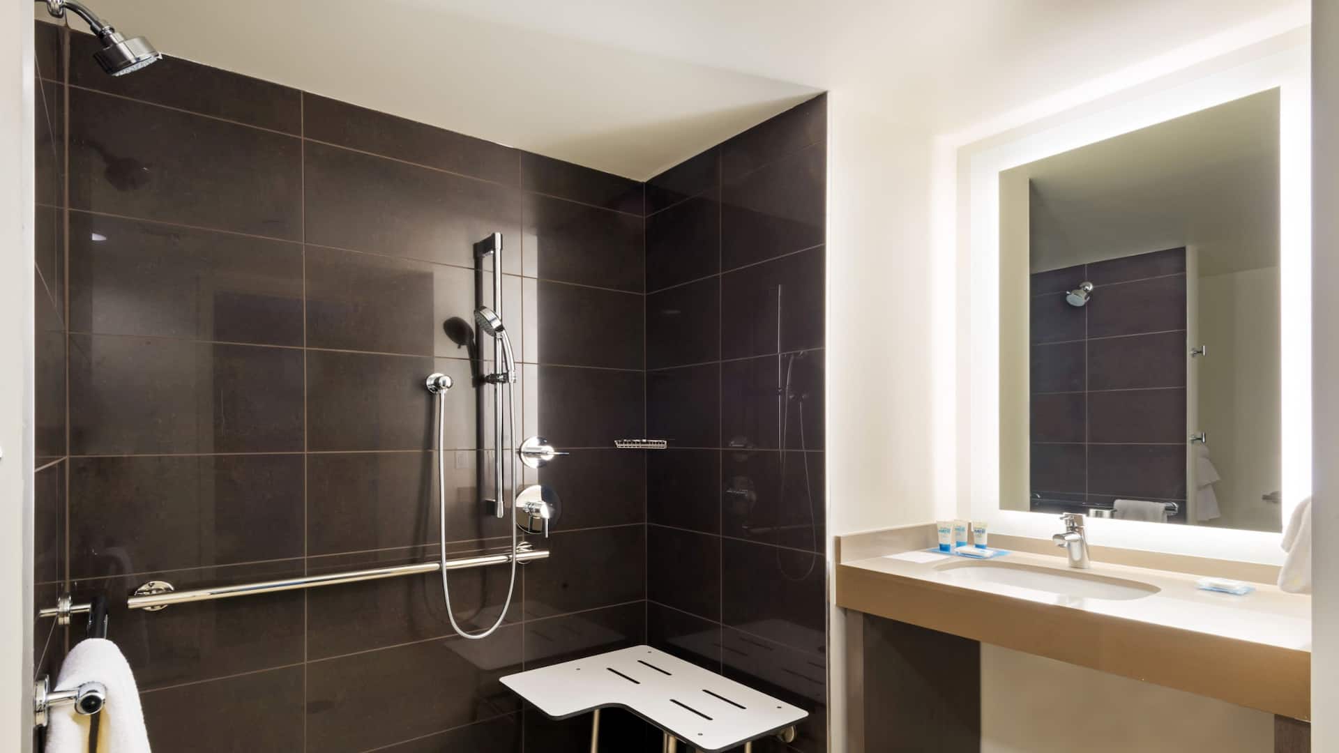 5/5 Hyatt House Denver/Downtown Accessible Bath Roll In Shower 2102