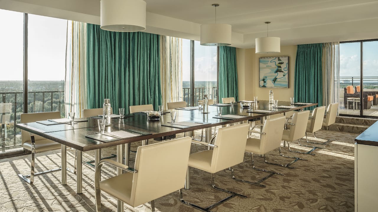 Hyatt Regency Grand Cypress Atrium Suite meeting