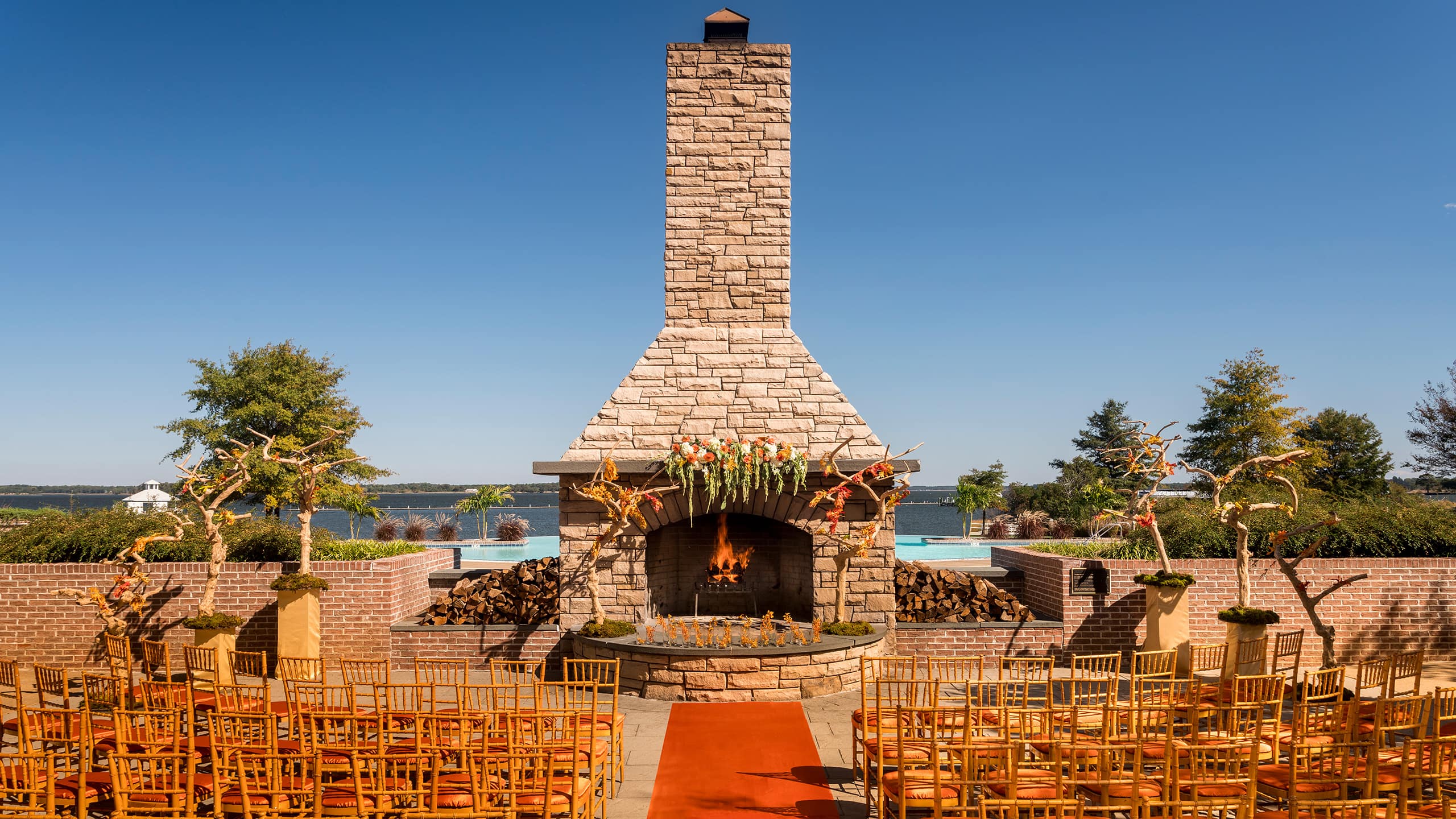 Hyatt Regency Chesapeake Bay Golf Resort, Spa and Marina Grand Fireplace Wedding