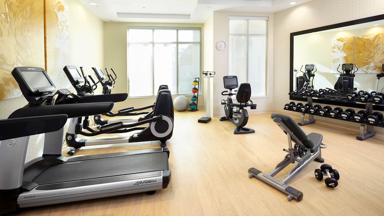 Fitness center at Miami Springs hotel at Hyatt Place Miami Airport-East