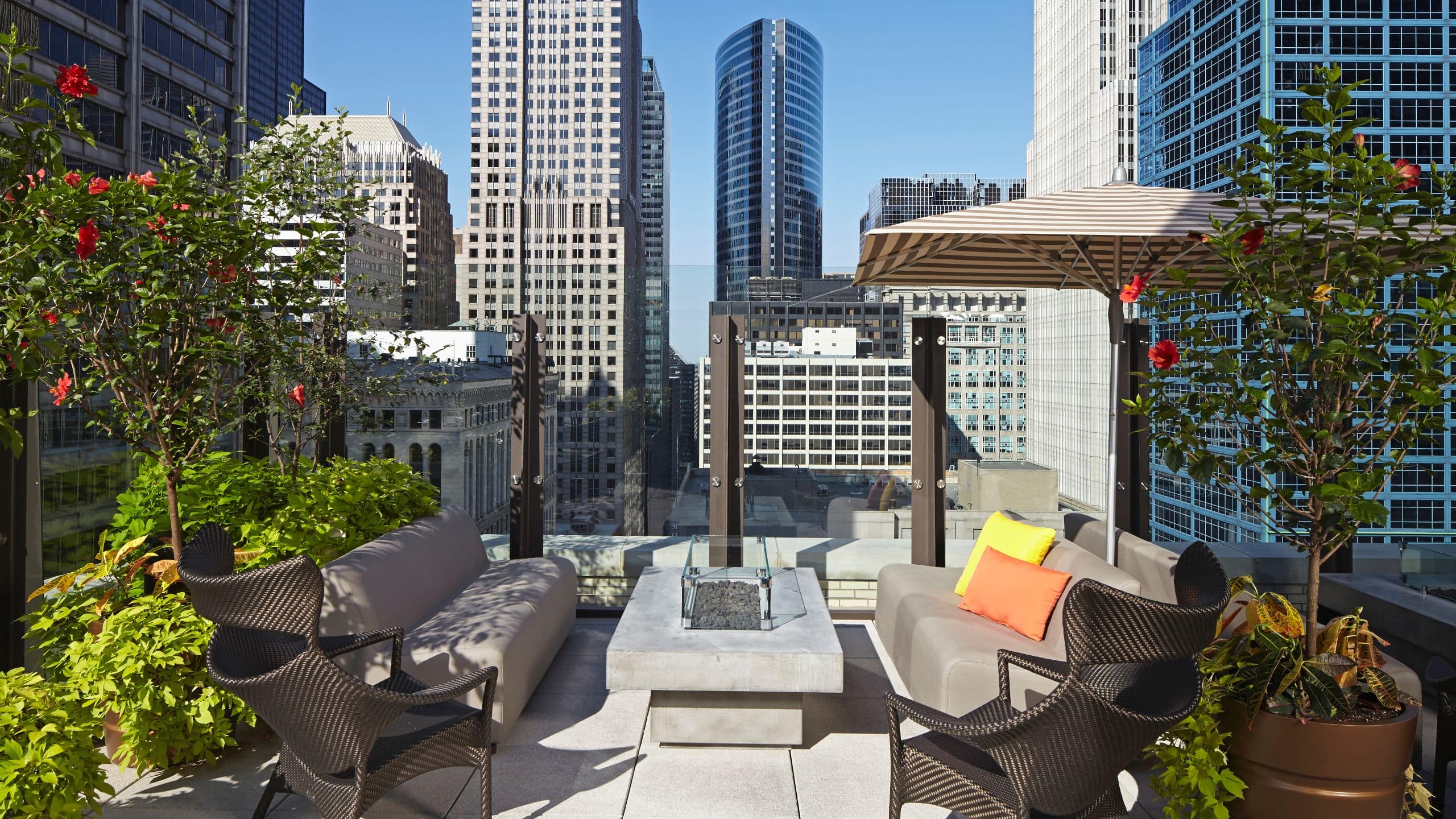 Hyatt Centric The Loop Chicago Aire Fire Pit Seating
