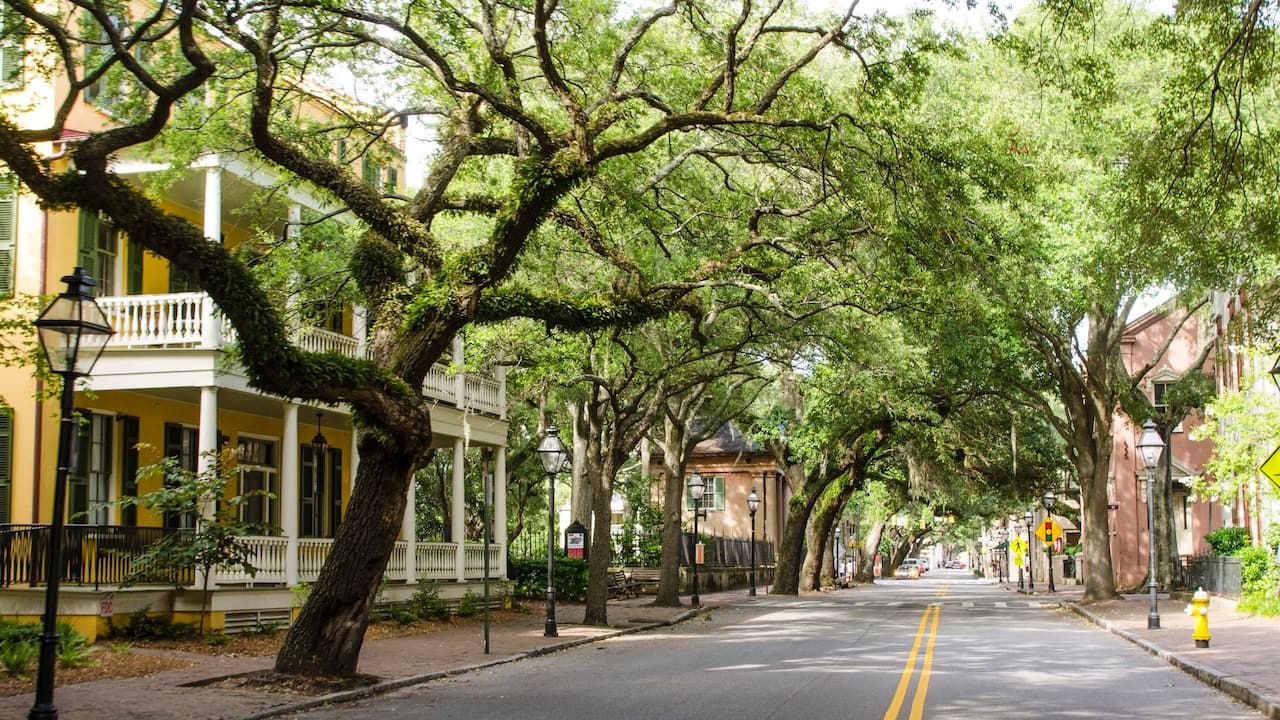 Charleston Street outside of Hyatt Place Charleston/Historic District