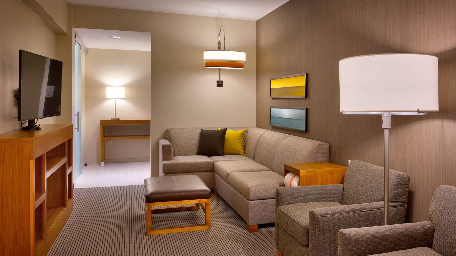 4 of 5 Hyatt Place Park City Suite Living Room