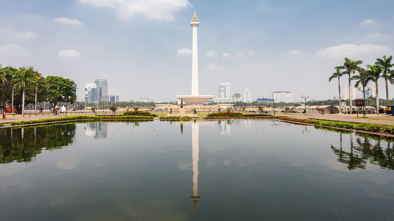 National Monument, Tower in Central Jakarta, Indonesia