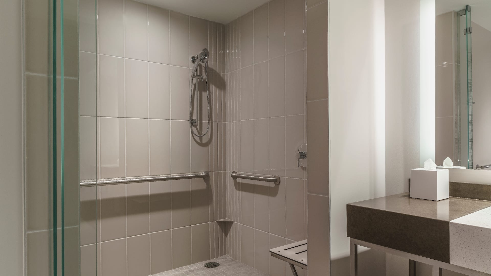2/3 Hyatt Regency Houston/Galleria ADA Bathroom with Shower