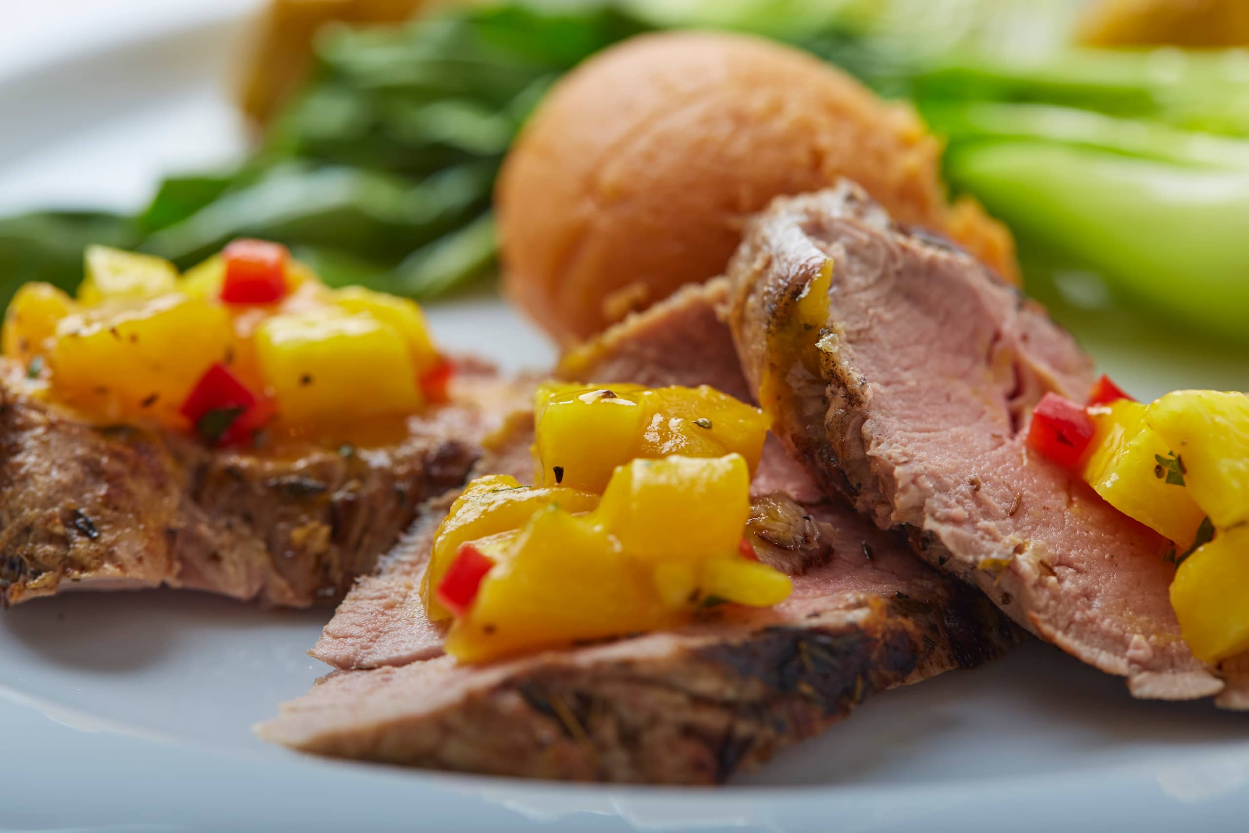 Hyatt Regency Milwaukee Pork Tenderloin Pineapple Mango Salsa