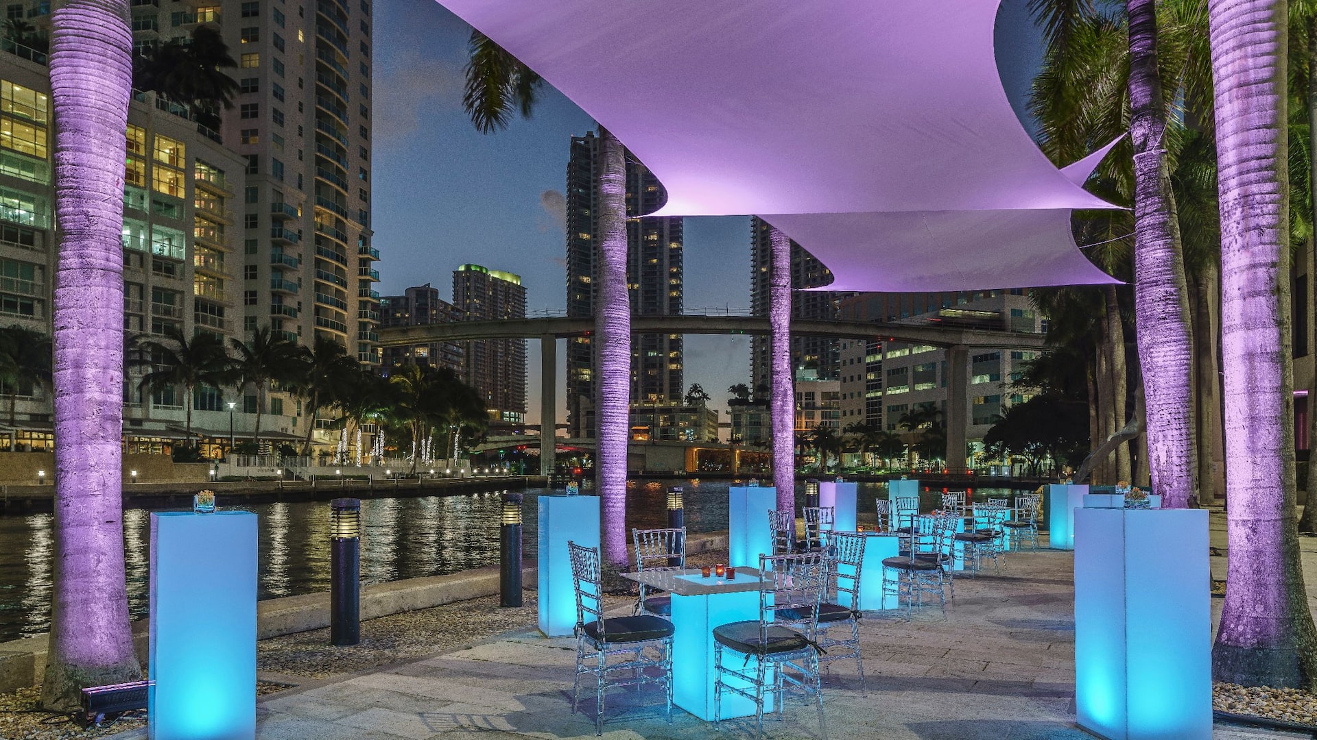 1 of 4 Hyatt Regency Miami Riverwalk Terrace Terrace Blue