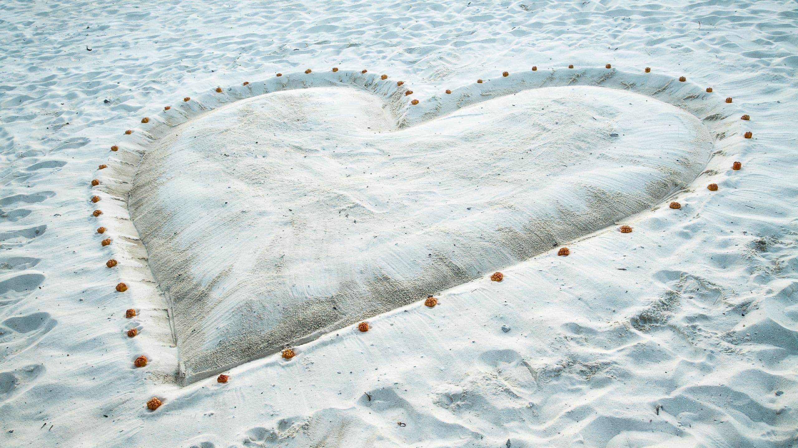 2 of 3 Park Hyatt Maldives Hadahaa Wedding Heart on Beach