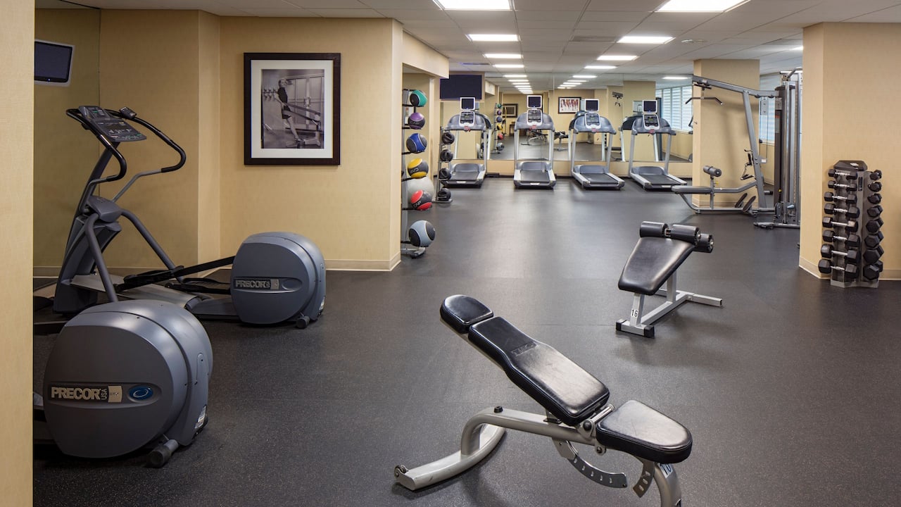 on-site 24 hour fitness center