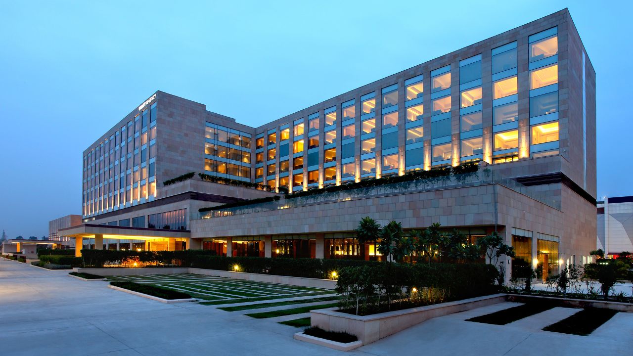 Hotels In Chandigarh Hyatt Regency Facade Of Hyatt Regency Chandigarh