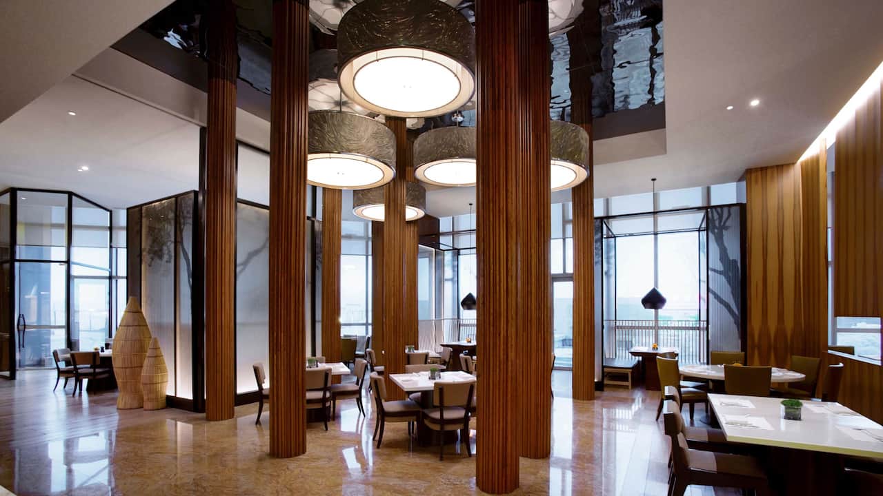 hotel lobby area