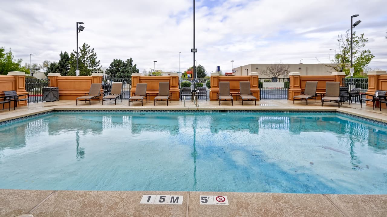 Outdoor pool at a hotel in Albuquerque, NM