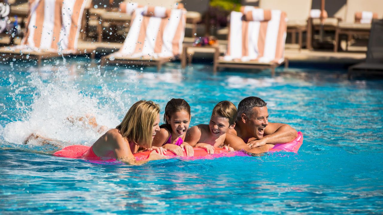 Pool Family On Floatie