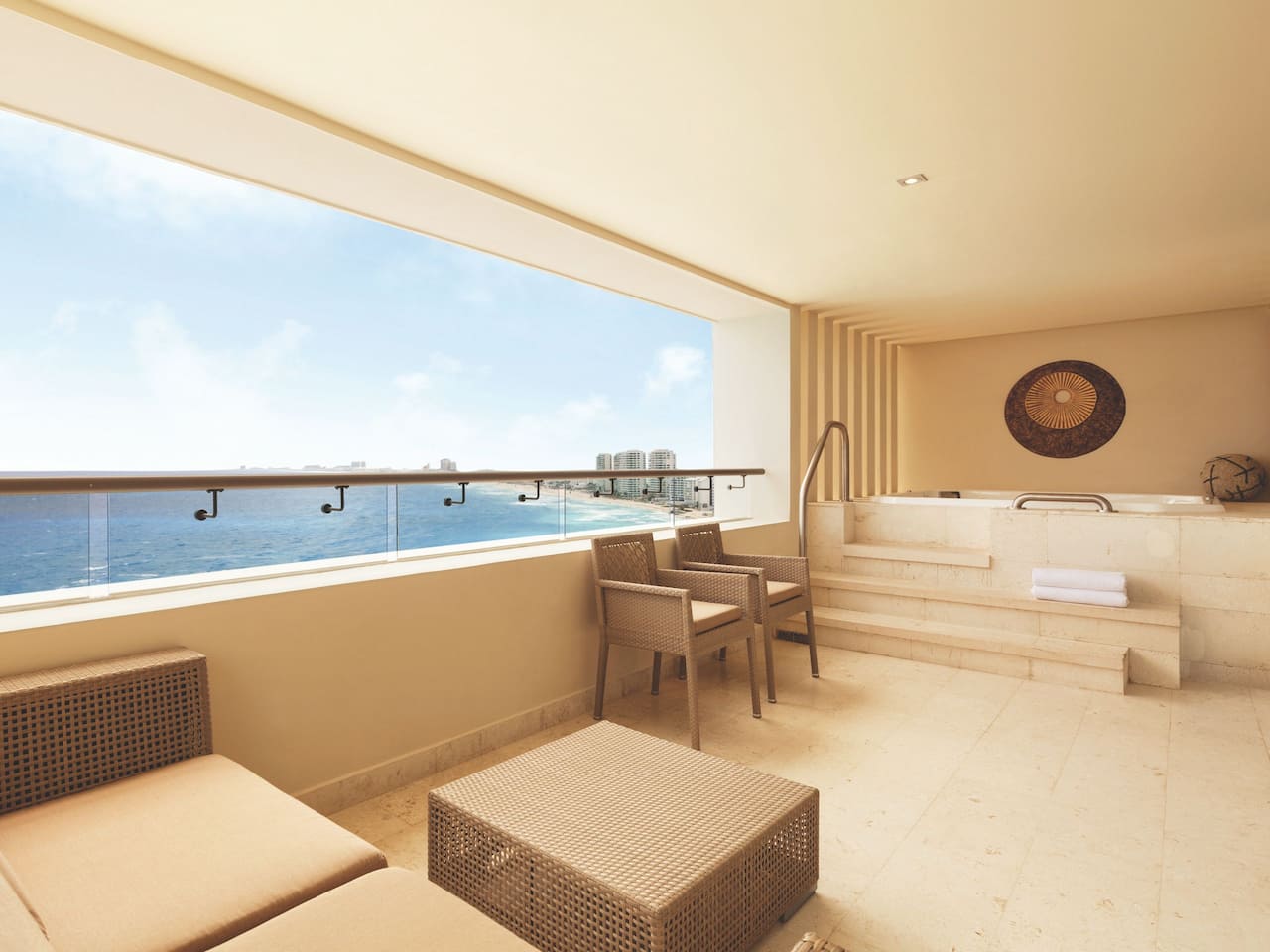 Ziva Club Two Bedroom Oceanfront Suite Balcony